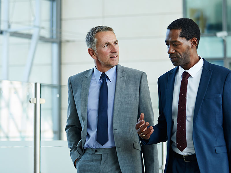 Two Businessmen Talking